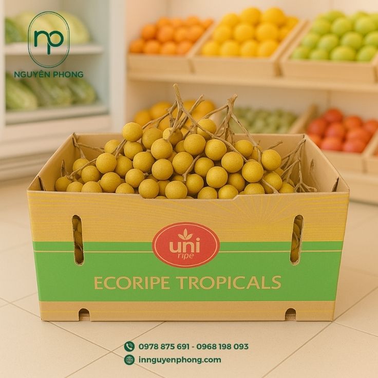 Thiết kế thông hơi cho thùng carton đựng nhãn